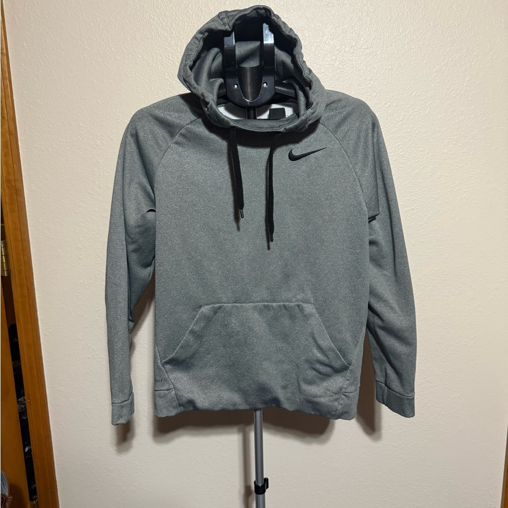 Youth Medium Nike Charcoal Gray Pullover Hoodie